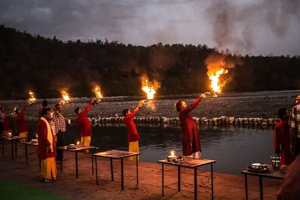 Ganga Aarti at Triveni Ghat